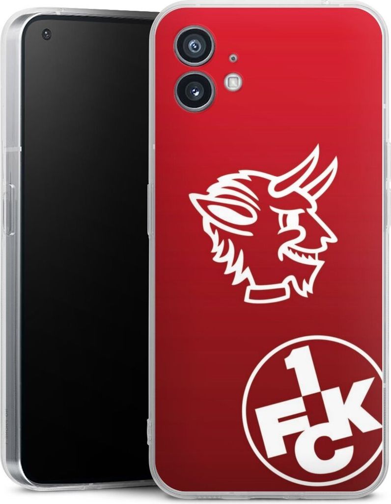 DeinDesign Handyhülle für Nothing Phone 1 Silikon Hülle Case Smartphone Schutzhülle 1. FC Kaiserslautern Offizielles Lizenzprodukt Teufel