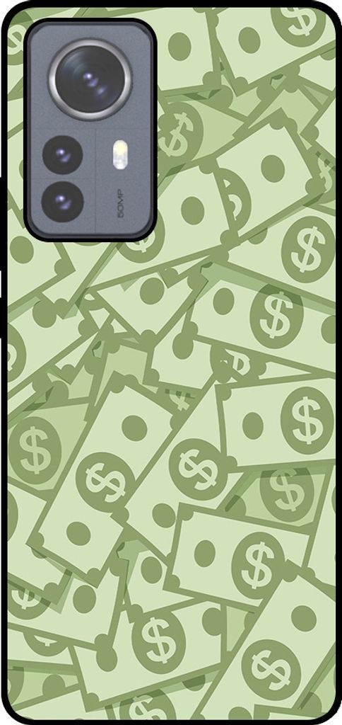 Smartphonica Telefon Fall geeignet für Xiaomi 12 Pro mit Geld Impressum - TPU Backcover Fall mit Geld Design