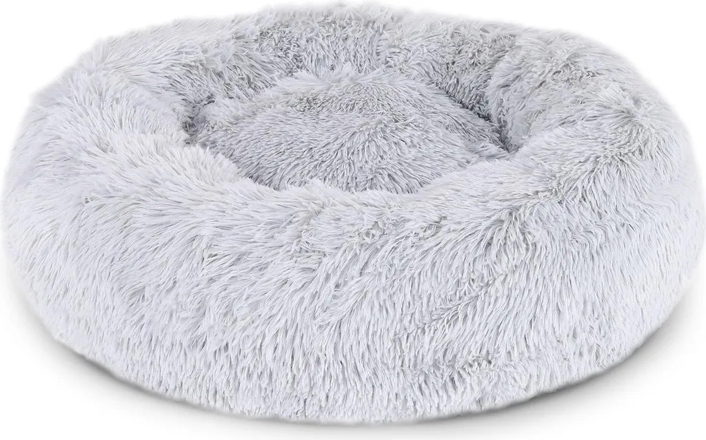 Cuccia lionto Donut 60cm - Letto per Gatti Grigio Chiaro Super Soffice