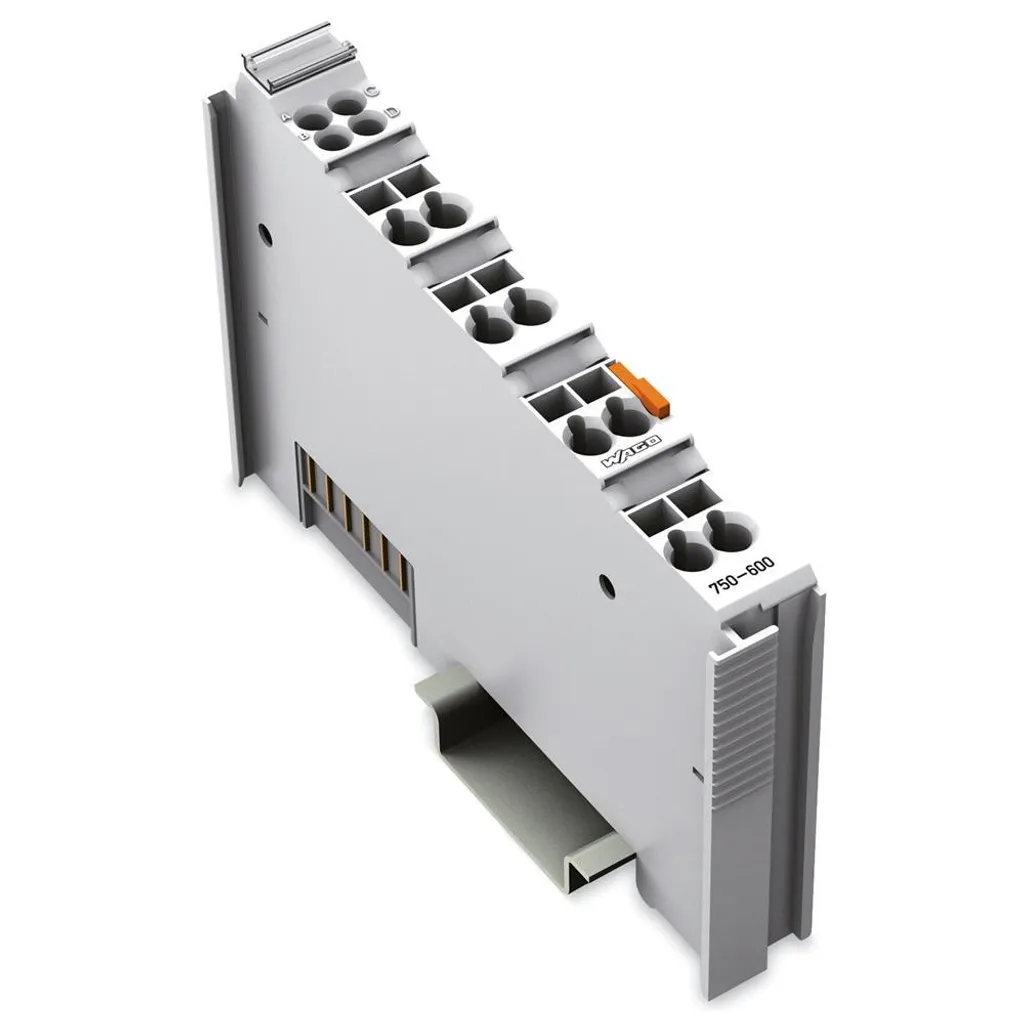 Terminaison pour module 750-600 : Embout de bus 12x64mm gris Power