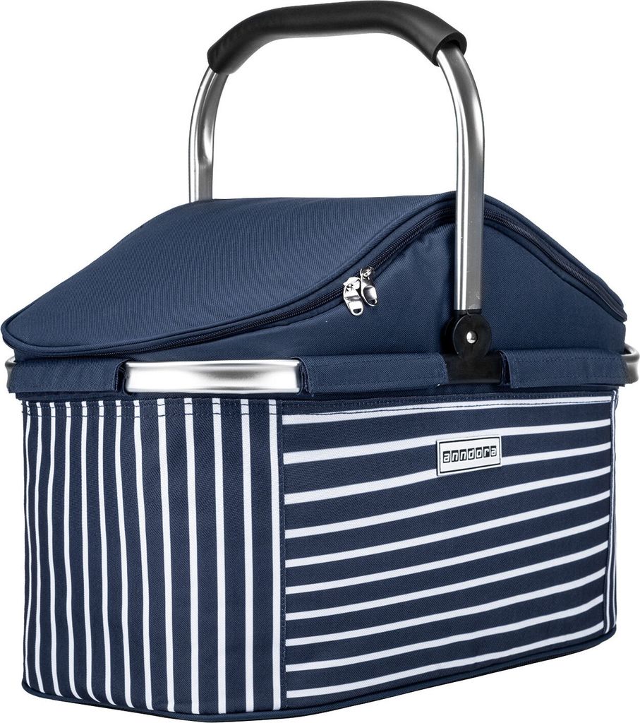 Kühlkorb 25 Liter Blau Weiß - Navy Produktbild 