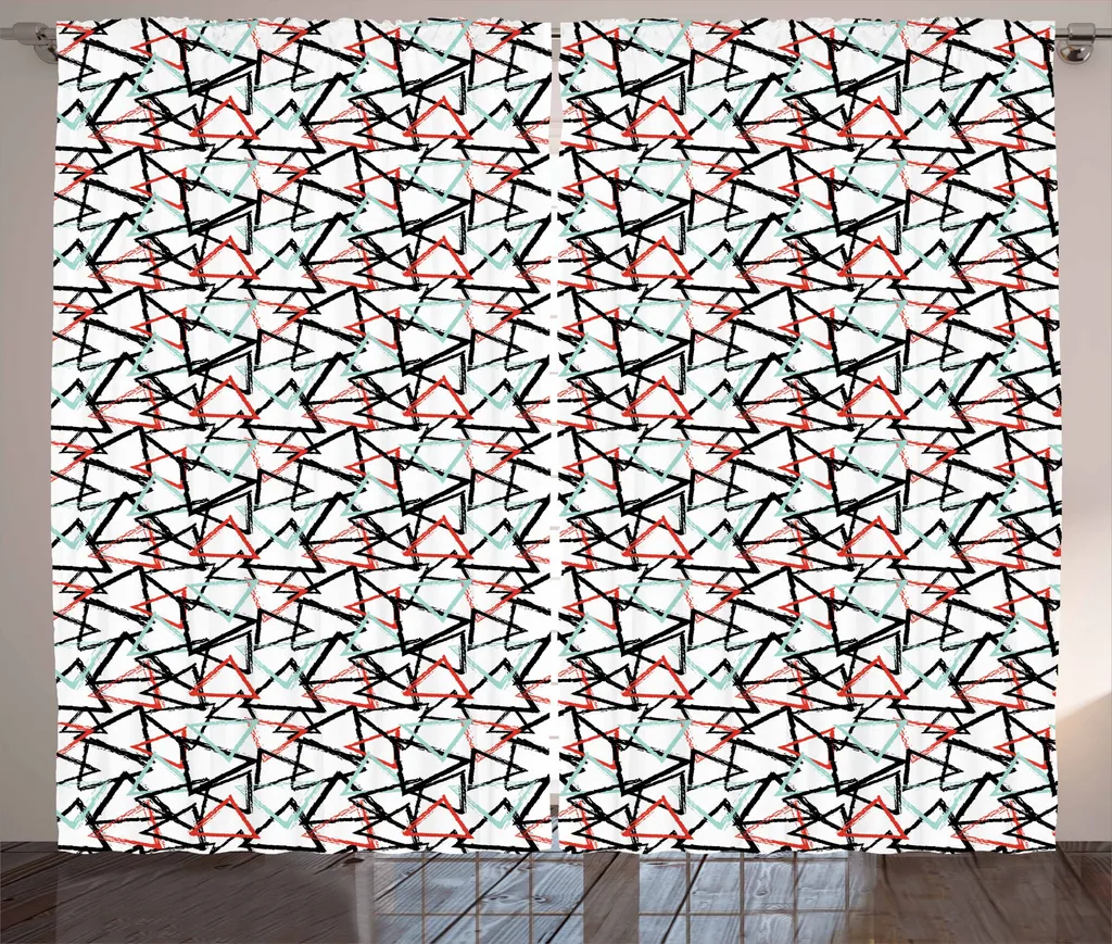 Tenda 280x175 cm ABAKUHAUS Grunge - Tessuto Microfibra Alta Densità