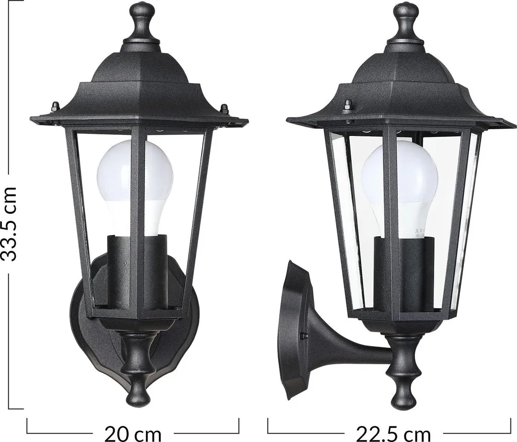 Applique extérieure IP44 Aluminium E27 : éclairage durable et moderne