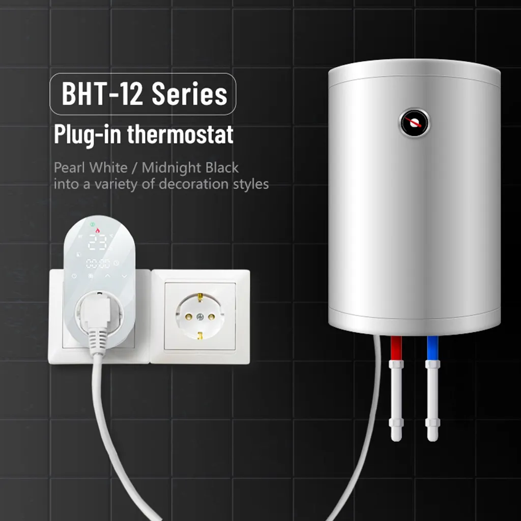 Thermostat WiFi Intelligent Tuya 16A avec Écran LED Tactile et Voix AC