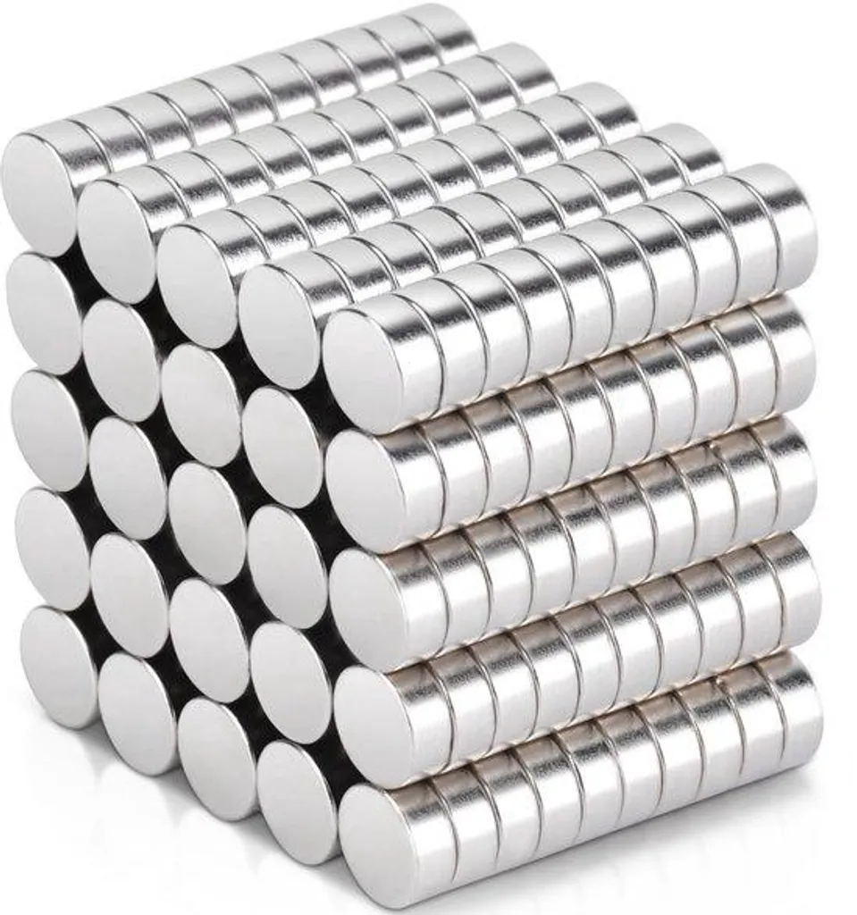 Petit aimant puissant néodyme blanc 5 x 2 mm finition laquée discrète