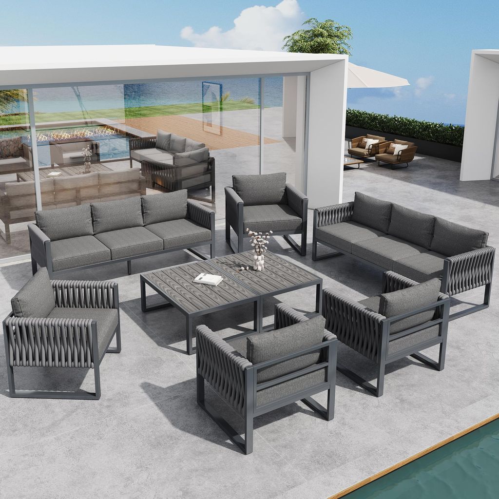 Gartenlounge-Set 10-Sitzer Gartenmöbel-Set mit Produktbild 