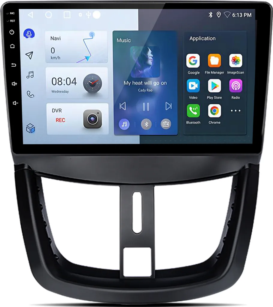 Autoradio Android 13 per Peugeot 207 (2006-2015) 2+64G CarPlay GPS 9"