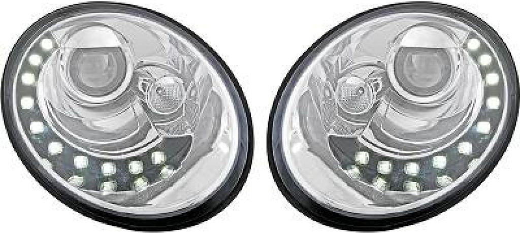 2x Scheinwerfer Set Hauptscheinwerfersatz für VW New Beetle Schrägheck (9C1, 1C1) New Beetle Cabrio (1Y7)