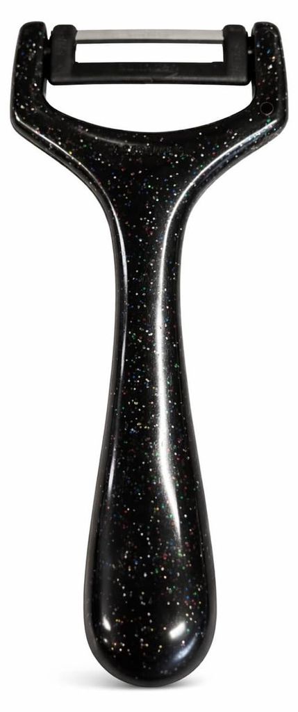 Neustanlo Sparschäler Schwarz | ergonomischer Gemüseschäler in Y-Form | präzises Schälen von Obst & Gemüse | handlich leicht | Küchenhelfer ...