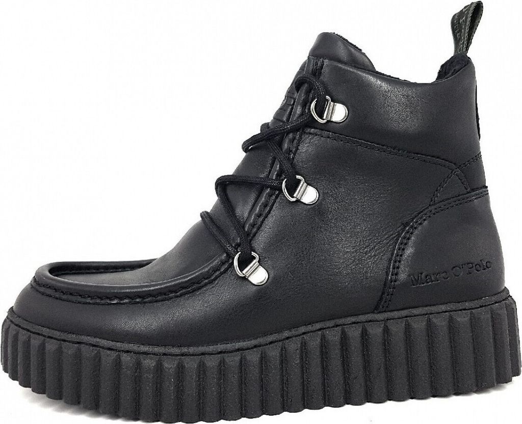 Marc O’Polo Lace Flatheel Bootie 20916066302105990 (37/black)