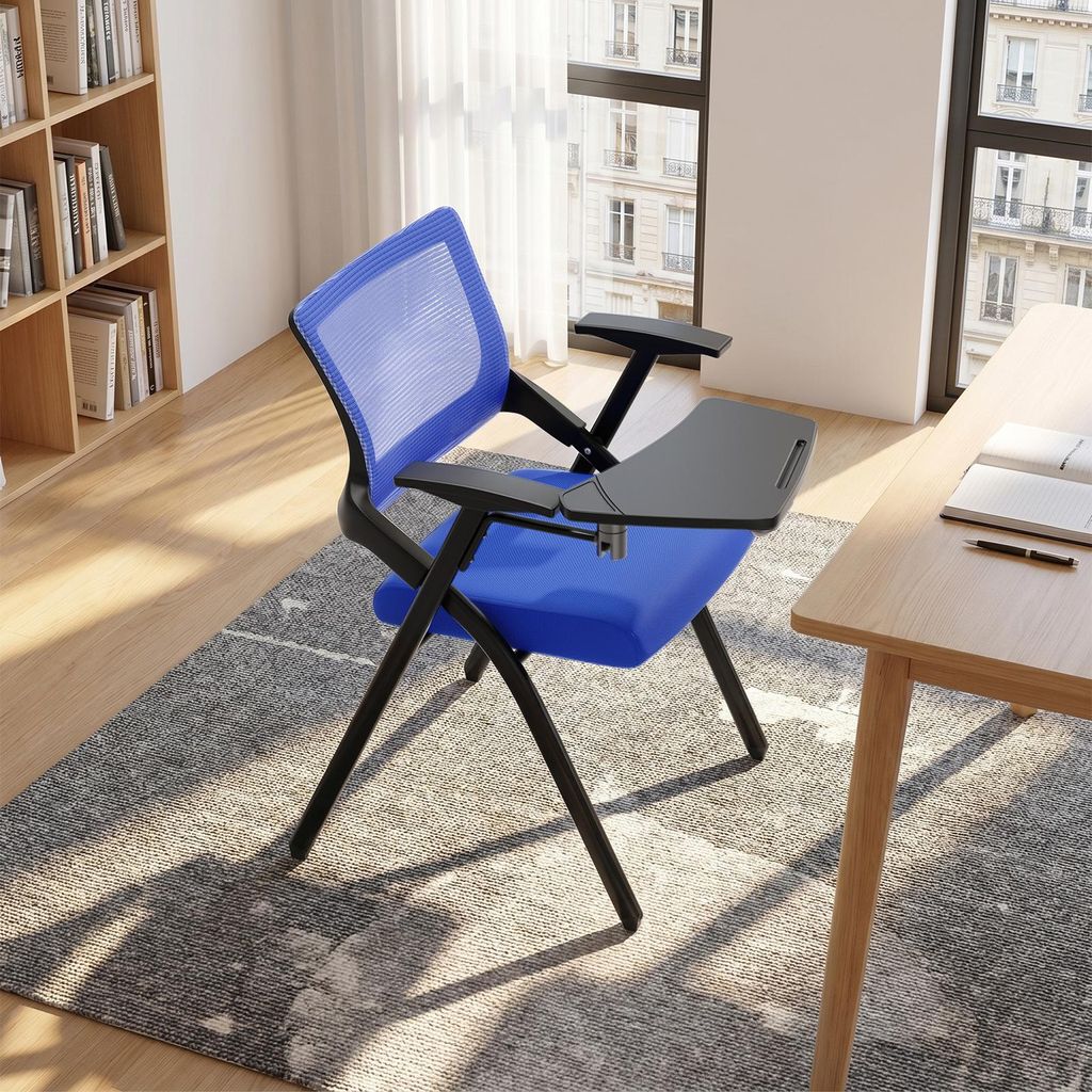 1x Klappstuhl Konferenzstuhl mit Schreibtafel,Ergonomischer Produktbild 