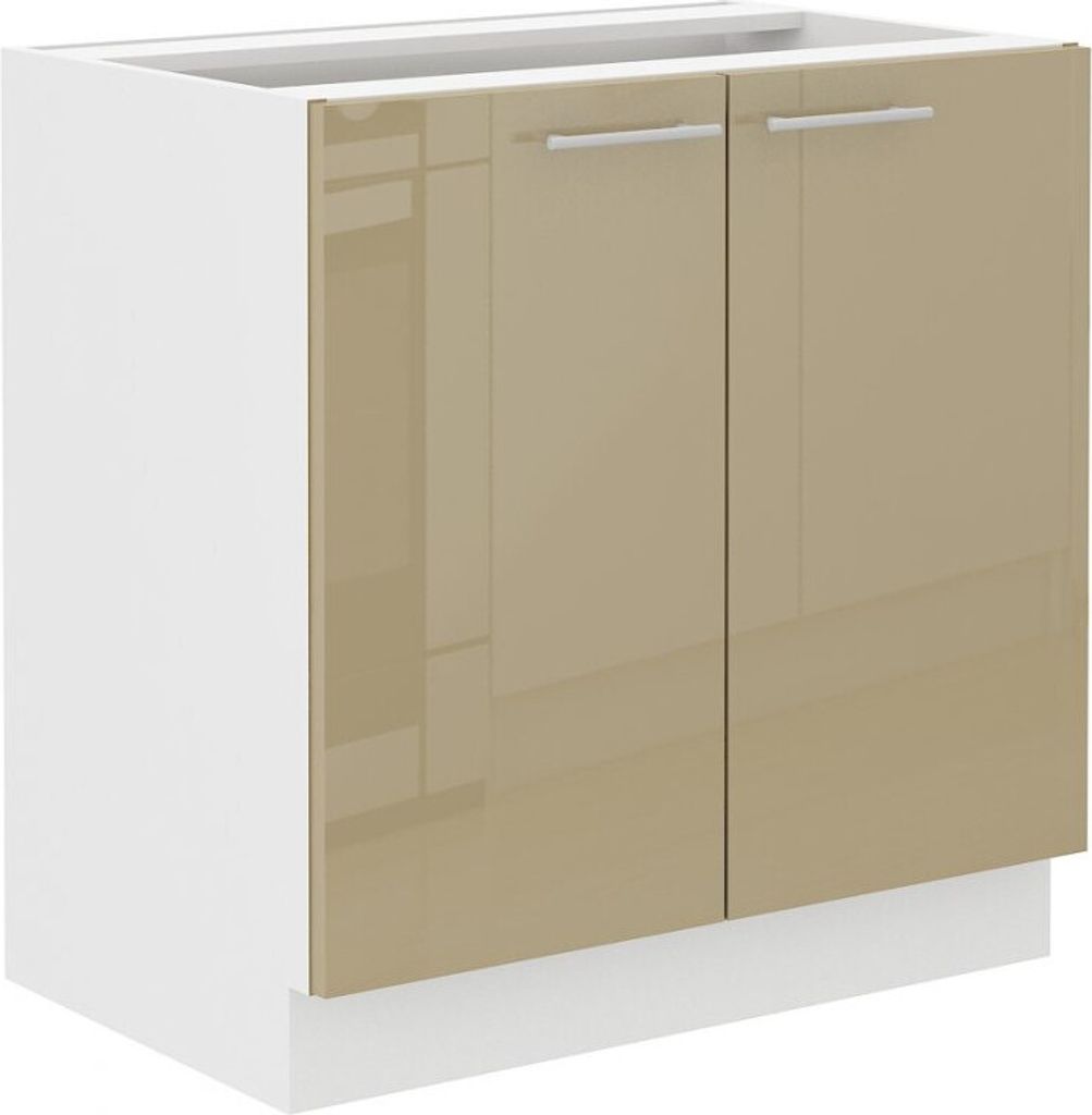 Waschbeckenunterschrank LAJLA – Breite 80 cm, Cappuccino / Weiß