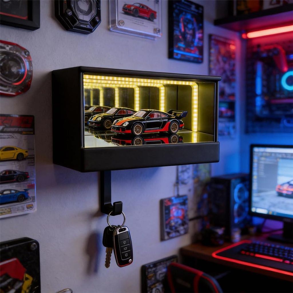 Garagenschlüsselhalter mit LED-Beleuchtung