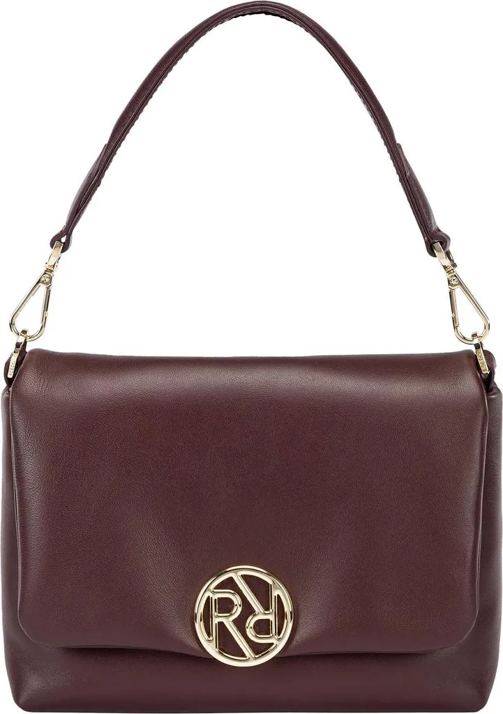 ROECKL Soho Crossover Small Wine : Sac à bandoulière en cuir bordeaux