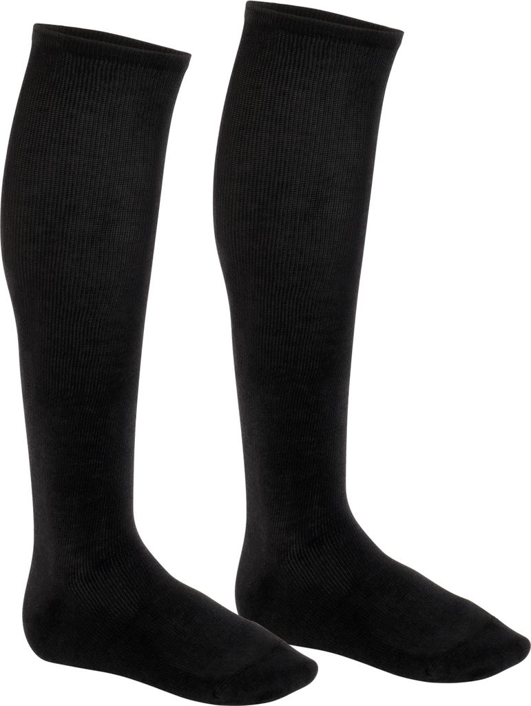 Footstar Leichte Kompressionsstrümpfe für Frauen und Männer (2 Paar) – Schwarz