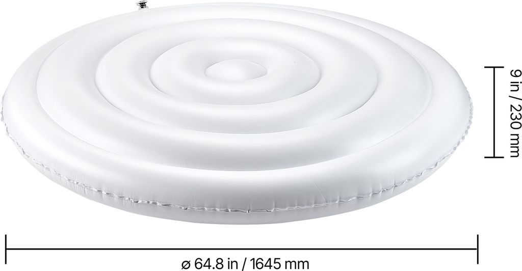 Copertura per vasca idromassaggio Copertura SPA impermeabile per vasca idromassaggio Protezione UV Copertura resistente alle intemperie da 5,6 piedi per vasca idromassaggio gonfiabile rotonda  15