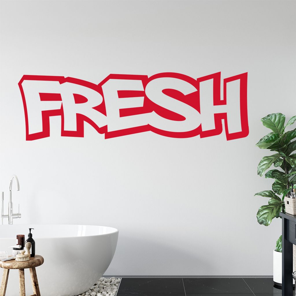 Fresh Wandtattoo in 6 Größen - Wandaufkleber Wall Sticker - Dekoration, Küche, Wohnzimmer, Schlafzimmer, Badezimmer