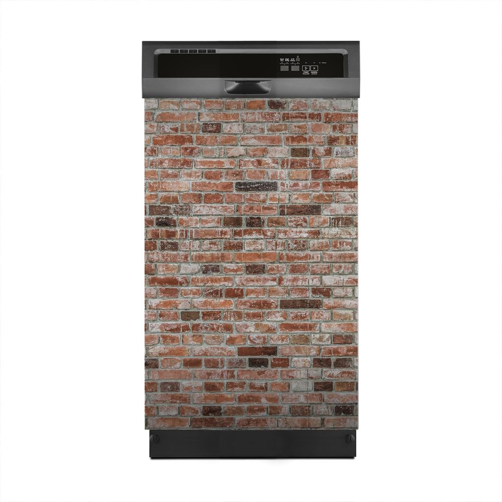 Magnete Dekorative 45x70 cm Küche Magnetmatte Spülmaschine - Rot Wand Ziegel Backstein