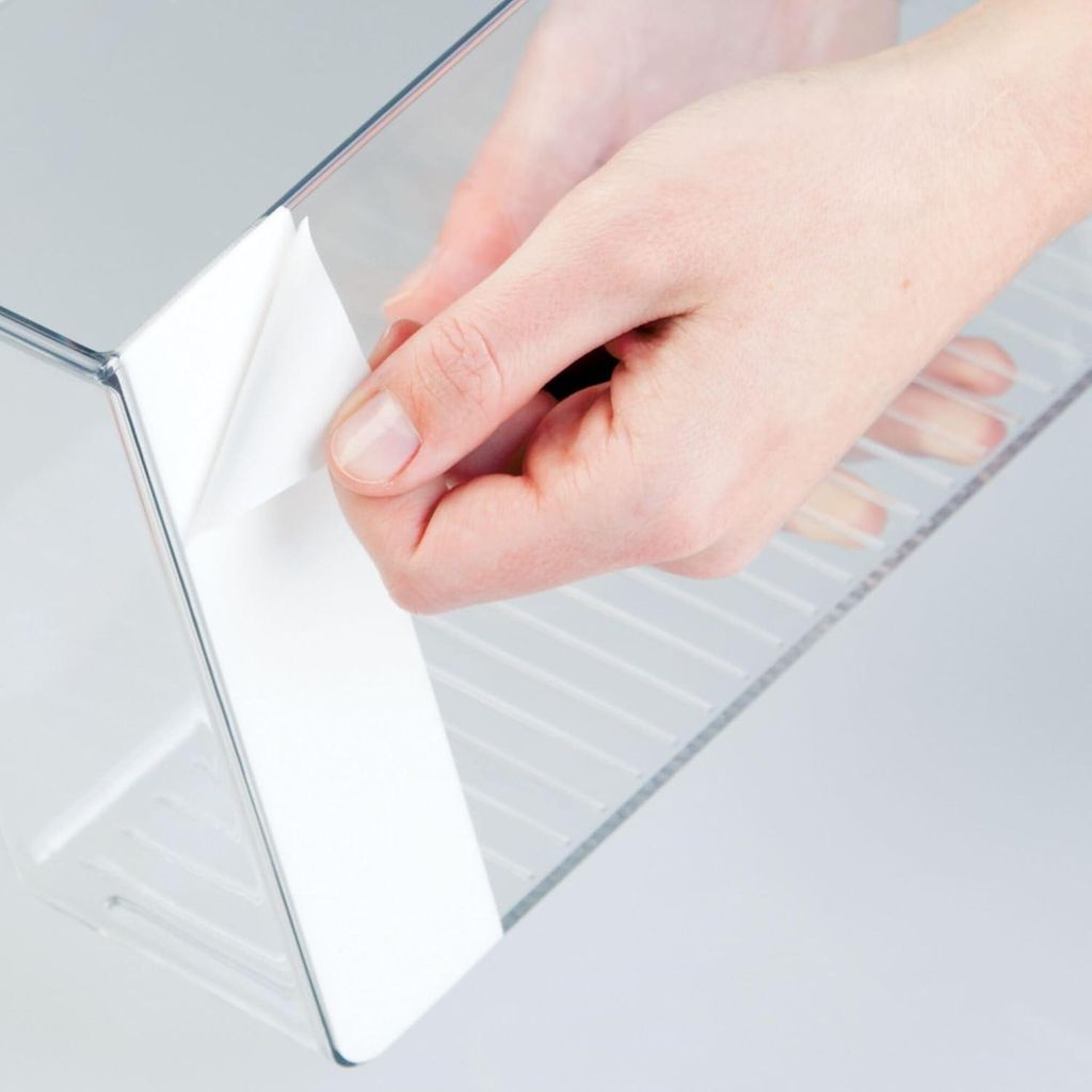 Großer Selbstklebender Küchenorganizer mit Starker Haftung - Abziehen und Kleben, X-Large, Transparent