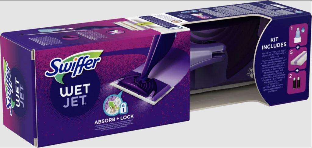 Swiffer Floor Cleaner Wet Jet starter set, tergipavimento, Immagine del prodotto 