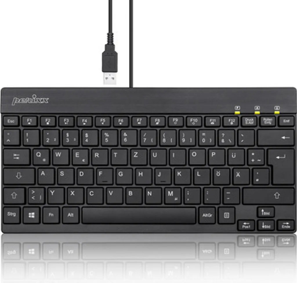 Clavier Slim Perixx PERIBOARD-426 DE Noir avec Touches Silencieuses