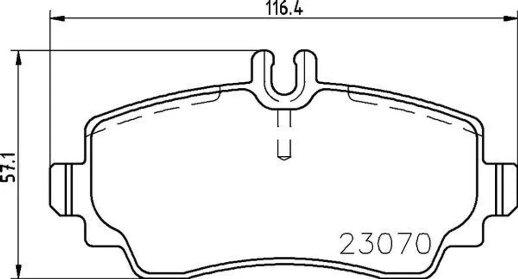 Plaquettes de frein Brembo P 50 047 pour Mercedes Vaneo 414 OE 4144200220