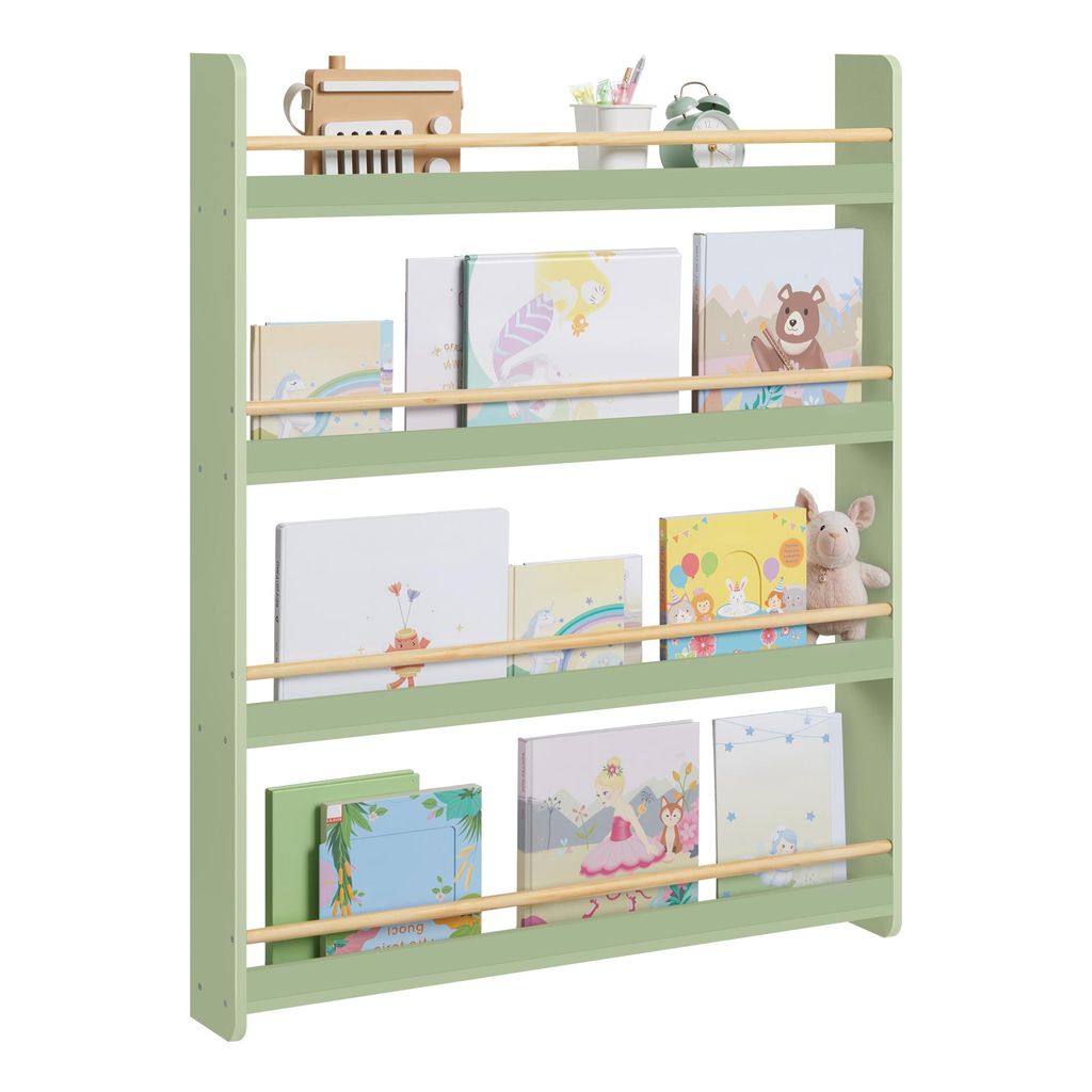 SONGMICS Bücherregal Kinder, Kinderregal mit 4 Ebenen, Produktbild 