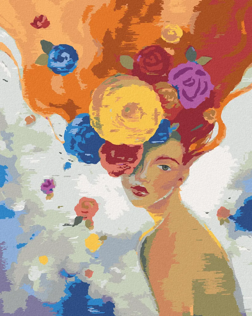 Zuty Pittura Diamante 40x50 Donna Rossa - Kit Completo Alta Definizione