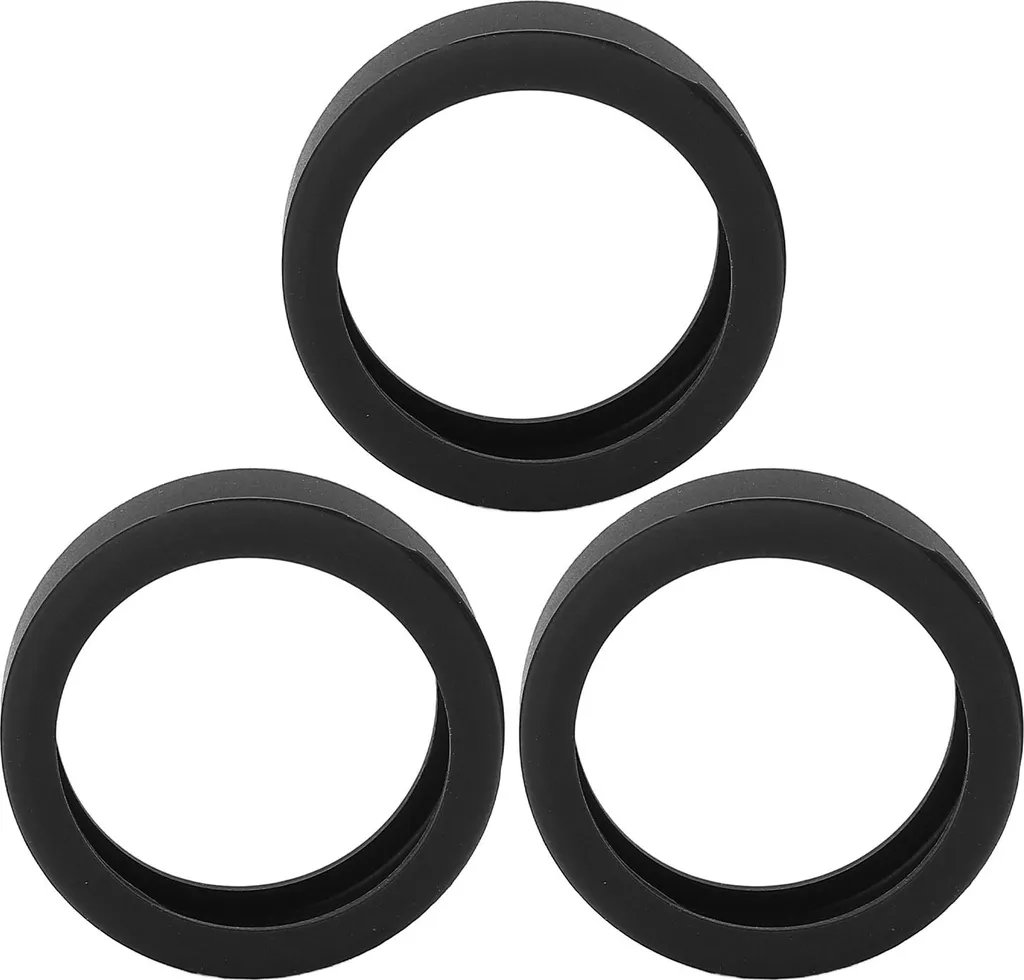 3 cover ad anello in silicone per Smart, antigraffio, skin-friendly, protezione elastica, cover protettiva, nero, M, taglia 11, 12, 13 - 2