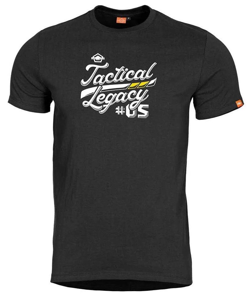 Pentagon Ageron Tactical Legacy Kurzarm-t-shirt Schwarz XL Mann Schwarz XL