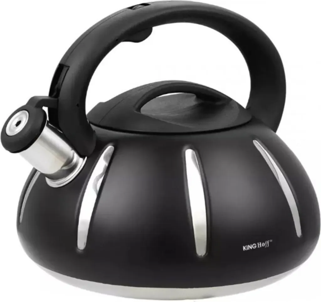 Bouilloire 3L Inox Kinghoff 46704 : Évitez les Oublis avec le Sifflet