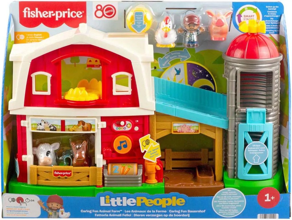 Fisher-Price Little People Bauernhof : Ferme interactive avec sons et sons