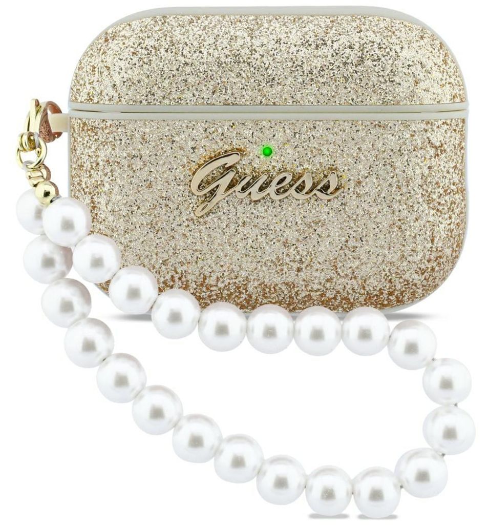 Schutzhülle Guess Glitter Pearl Strap Case für AirPods Pro Produktbild 