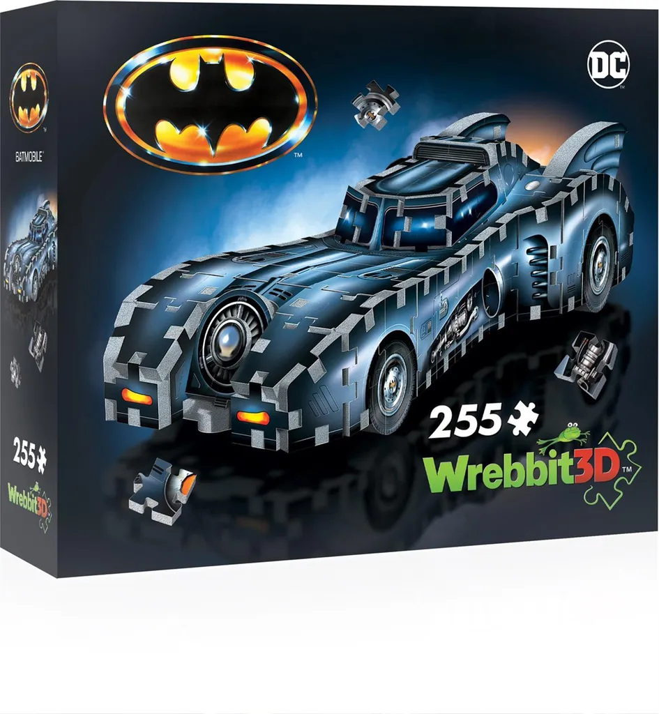 Maquette Batmobile Puzzle 3D DC Comics - Cadeau Idéal pour Fans de Batman