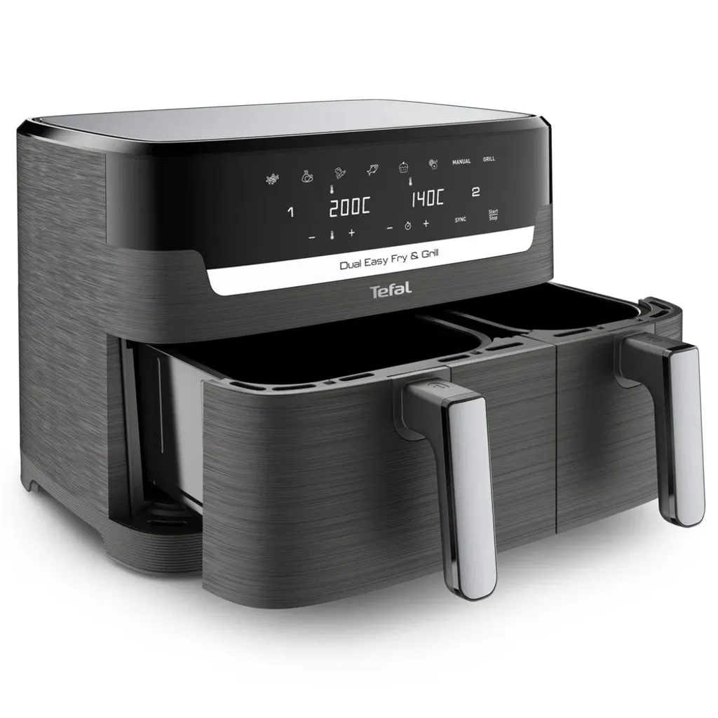 Airfryer Tefal Dual Easy Fry & Grill EY905B10 capacité XXL de 8,3L