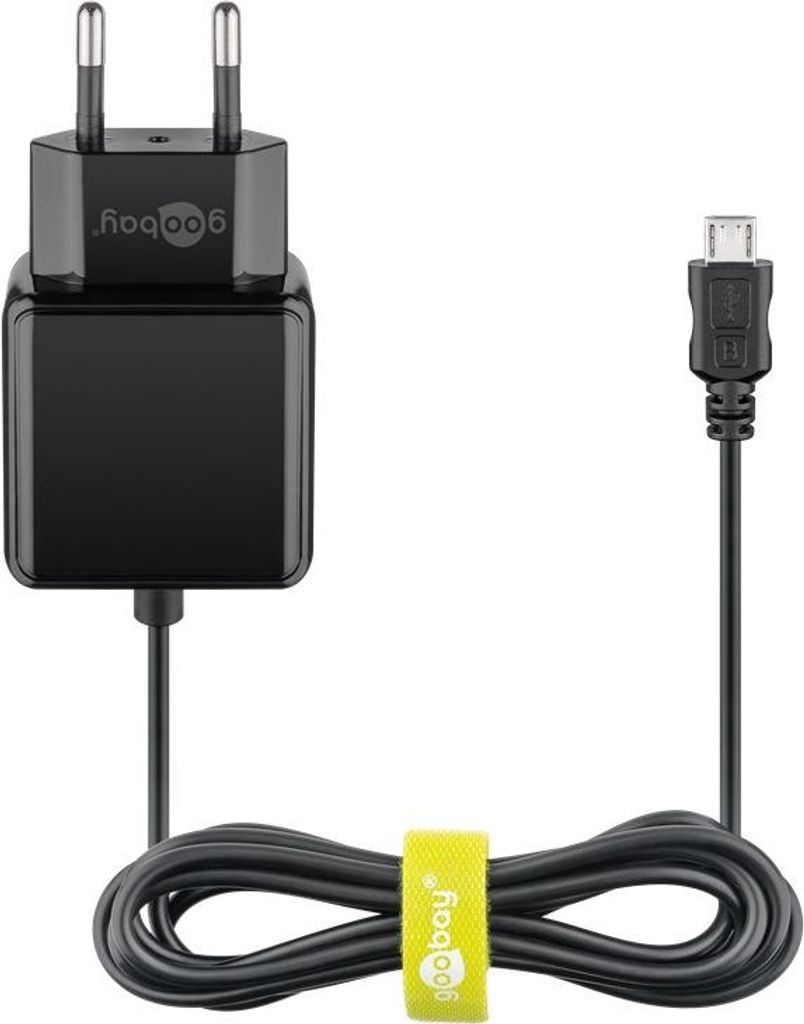 Goobay 49603 Adaptateur secteur Micro-USB (15 W), noir, 1.5 Image du produit 