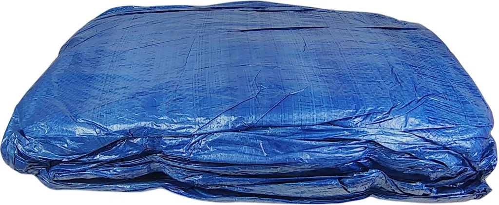 Bâche de protection légère 8x10m imperméable bleue 50g/m² avec œillets - 2