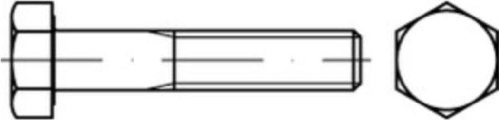 Reyher Sechskantschrauben ISO 4014 8.8 M 12 x 330 (25 Stück)