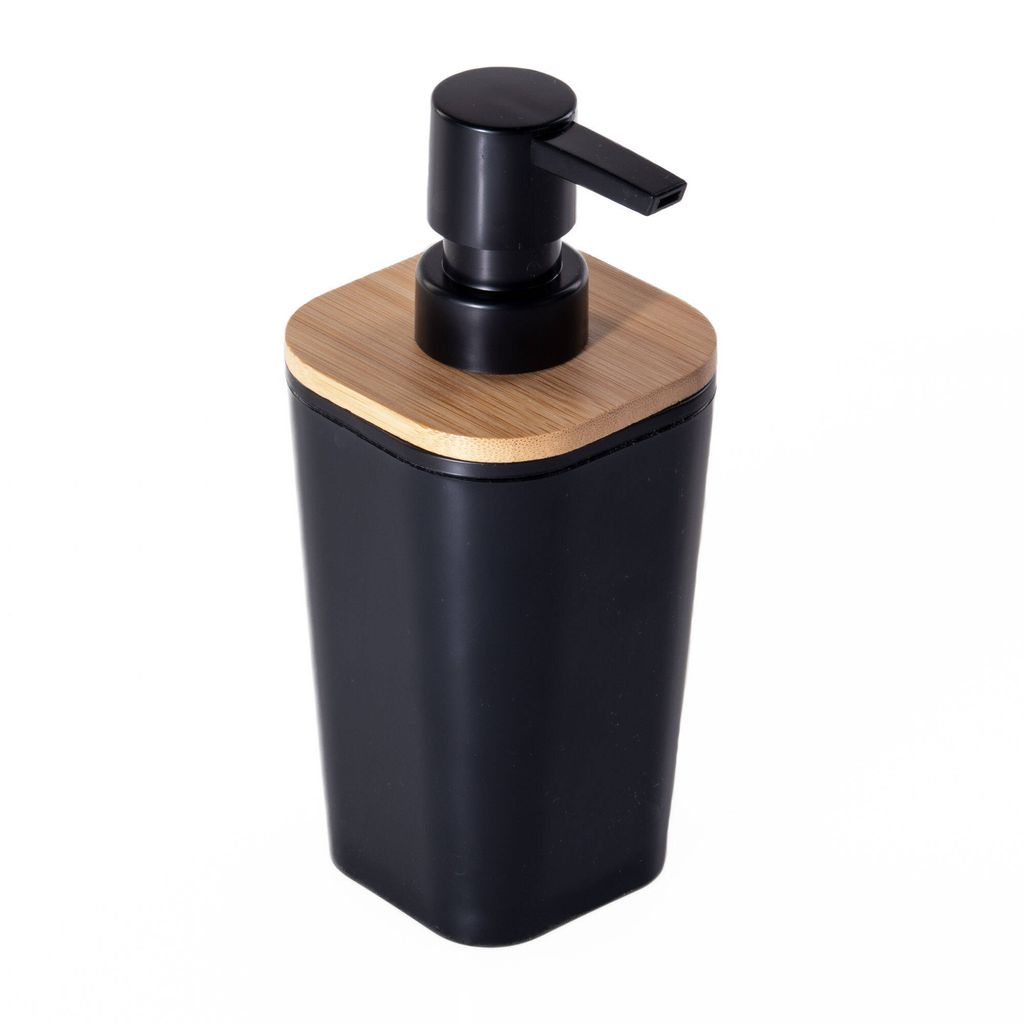 Distributeur de savon liquide avec pompe, noir Image du produit 