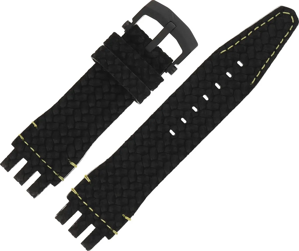 Ceinture Cuir Noir Tressé Energia 3 C589 : Confort et Finition Premium
