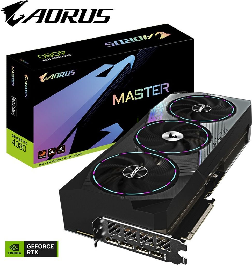 GIGABYTE AORUS GeForce RTX 4080 MASTER, GeForce RTX 4080, Zdjęcie produktu 