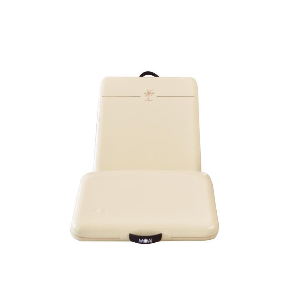 MOAI Lounger – Aufblasbare Luftliege mit Drop-Stitch-Technologie (18 PSI) – Schwimmfähige Luftmatratze für Strand, Pool & Garten – Sandbeig...
