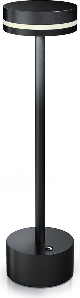 Brandson LED Tischleuchte kabellos, Tischlampe, Nachttischlampe, stufenlos dimmbar, 3 Lichtfarben, Akku, Touch, Farbwechsel, mehrere Helligkeitsstu...