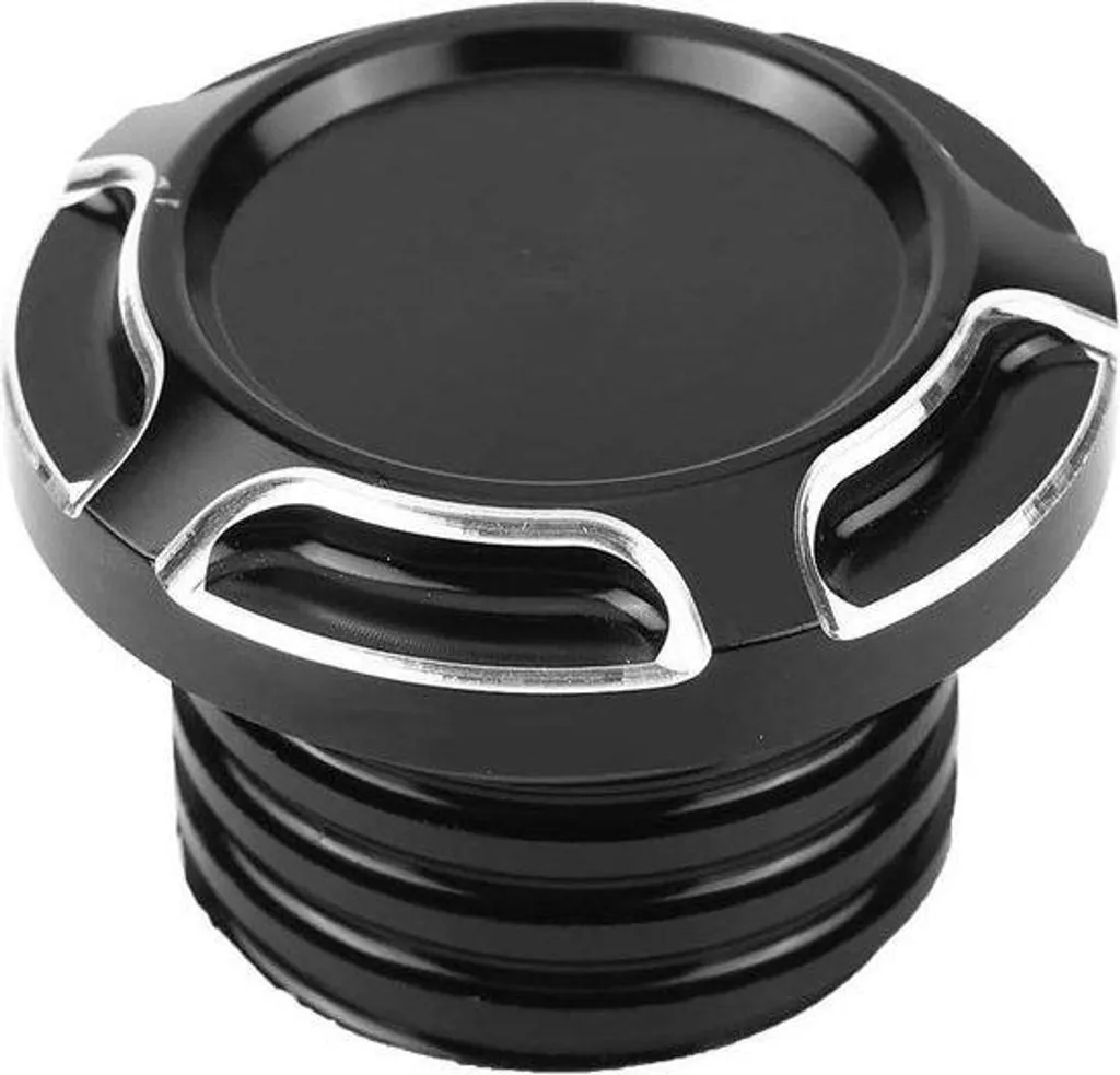 Bouchon de réservoir Sportster en aluminium CNC noir pour moto Custom
