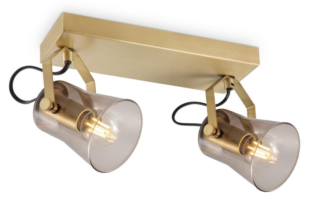 Home Sweet Home LED-Strahler - 27 x 18 x 18,5cm - Messing