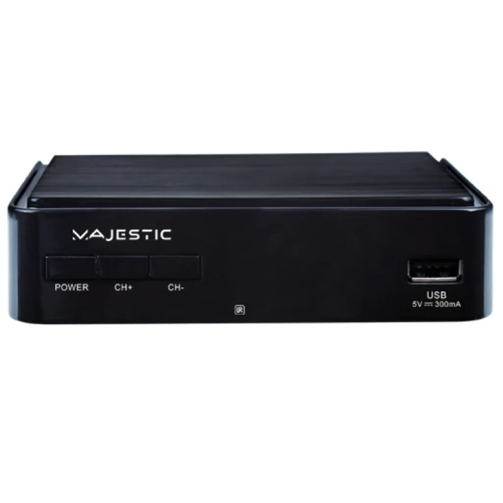 Décodeur TNT HD Terrestre Majestic DEC-665 avec Port USB Multimédia