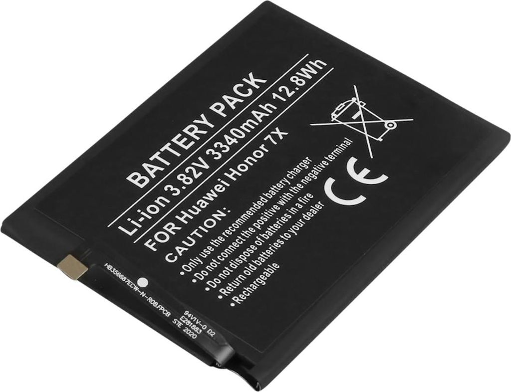 Avizar, Akku Huawei Honor 7X 3,82 V 3340 mAh Li-Polymer, Schwarz