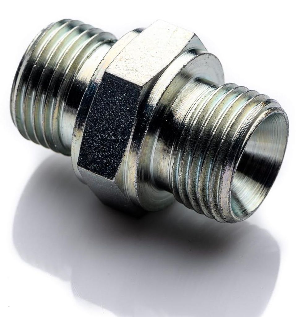 POLBERIS Reduziernippel M10x1,0 - M12x1,5 aus Stahl złączka Produktbild 