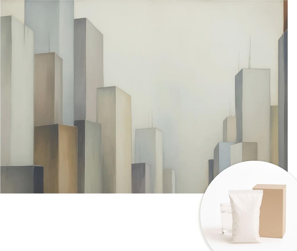 Fototapete - Wandbilder für Wohnzimmer - 104x70 cm - Dekorative Wandfolie - Modernes Design für Wanddekoration - Tapeten für Innenräume - Wolke...