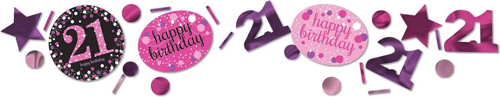 Konfetti Metall 34g Sparkling Pink #21